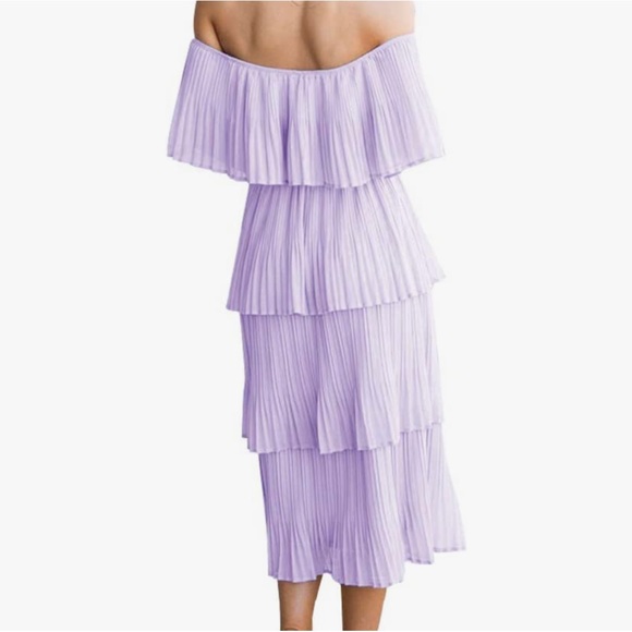 LILAC RUFFLE DRESS - Picture 3 of 6